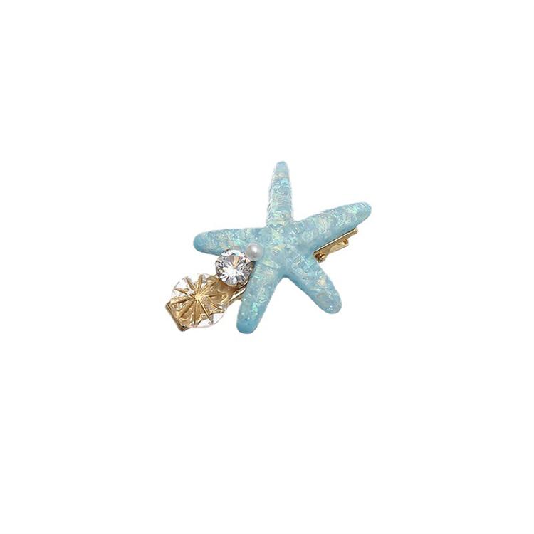 Korean Cute Colorful Shell Starfish Hair Clips Girls Women Hair Accessories