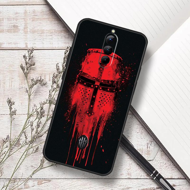 Knights Templar Case For ZTE Nubia Red Magic 10 Air 6S 7S 6 7 Pro RedMagic 8 9 8S 9S 10S 11 Pro Plus Cover