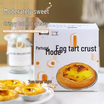 Miss Pei Gusci per Pasteis de Nata, con Ripieno, Pasta Sfoglia e Ingredienti per la Cottura in Carta Stagnola, Torta Grande Fatta a Mano