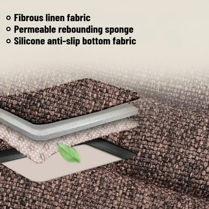Universal Flax Linen Auto Seat Case Front Rear Non Slide All Season Automotive Protector Mat Pad Keep Warm Universal Fit Truck Suv Van
