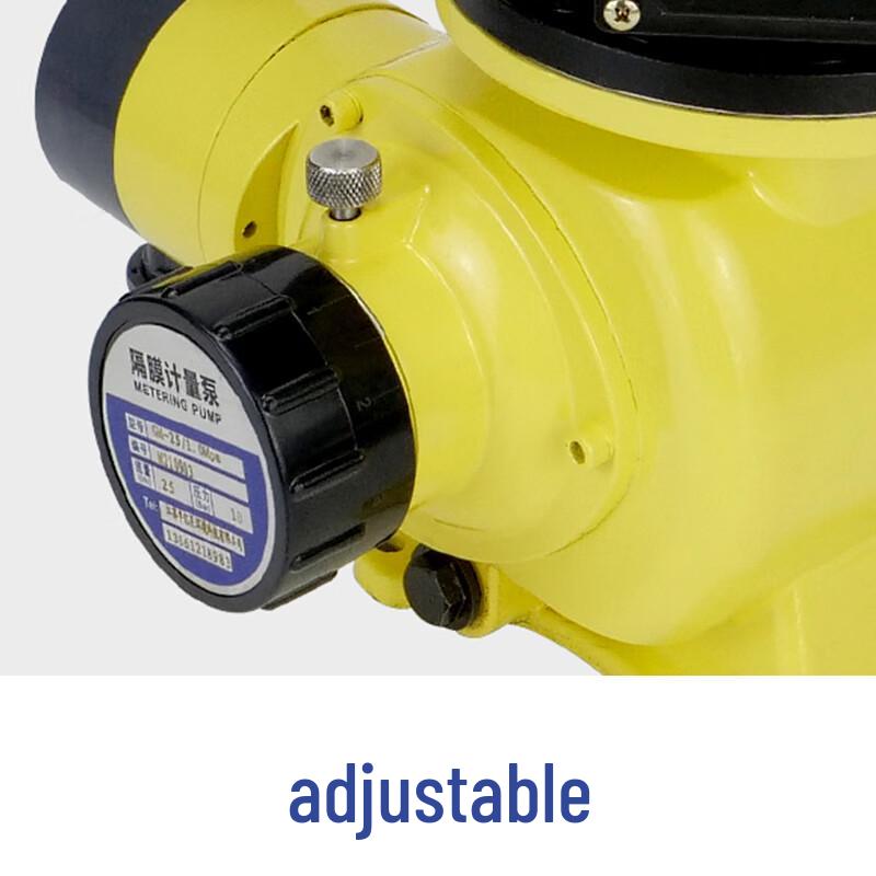 Adjustable Flow Mechanical Diaphragm Metering Pump - Corrosion Resistant for Chemical & Food Industries