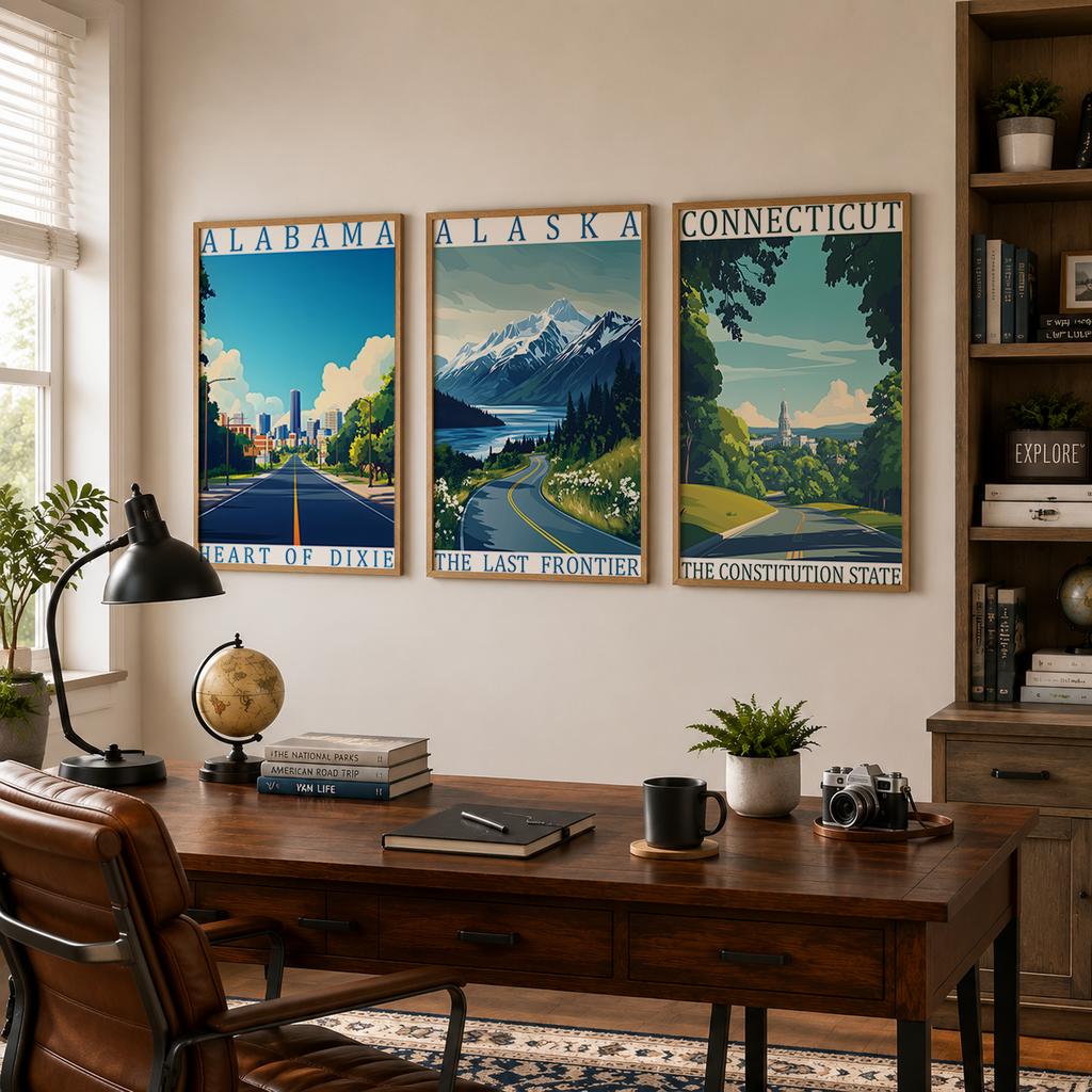 Nature Wall Art Aesthetic Canvas Painting Modern Style Poster Prints for Bedroom Living Room Wall Decor