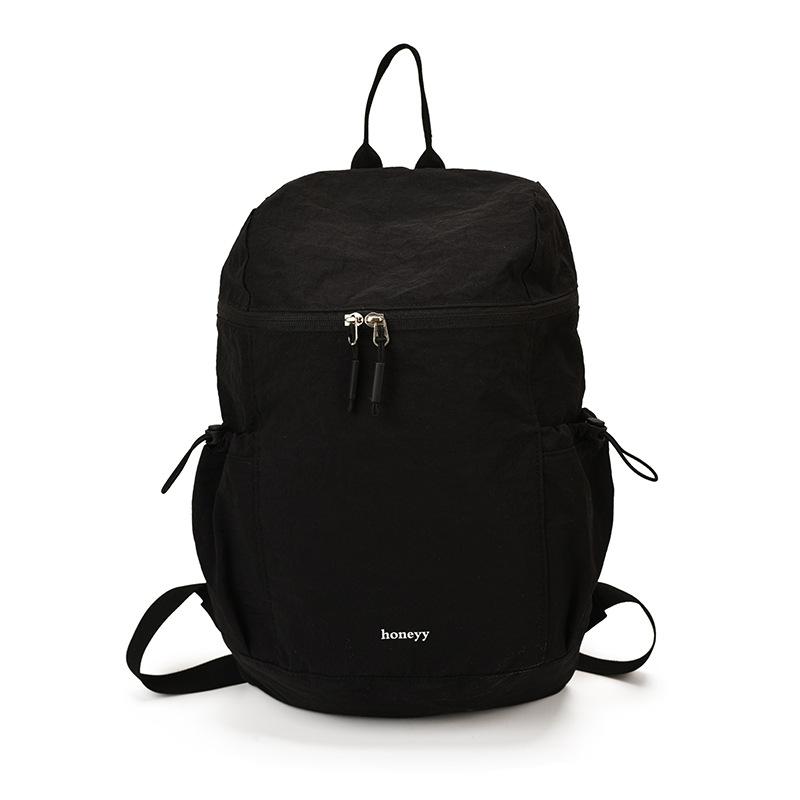 Schoolbag soft waxy light sweet nylon small backpack literary fan girls daily commuting relaxation versatile backpack