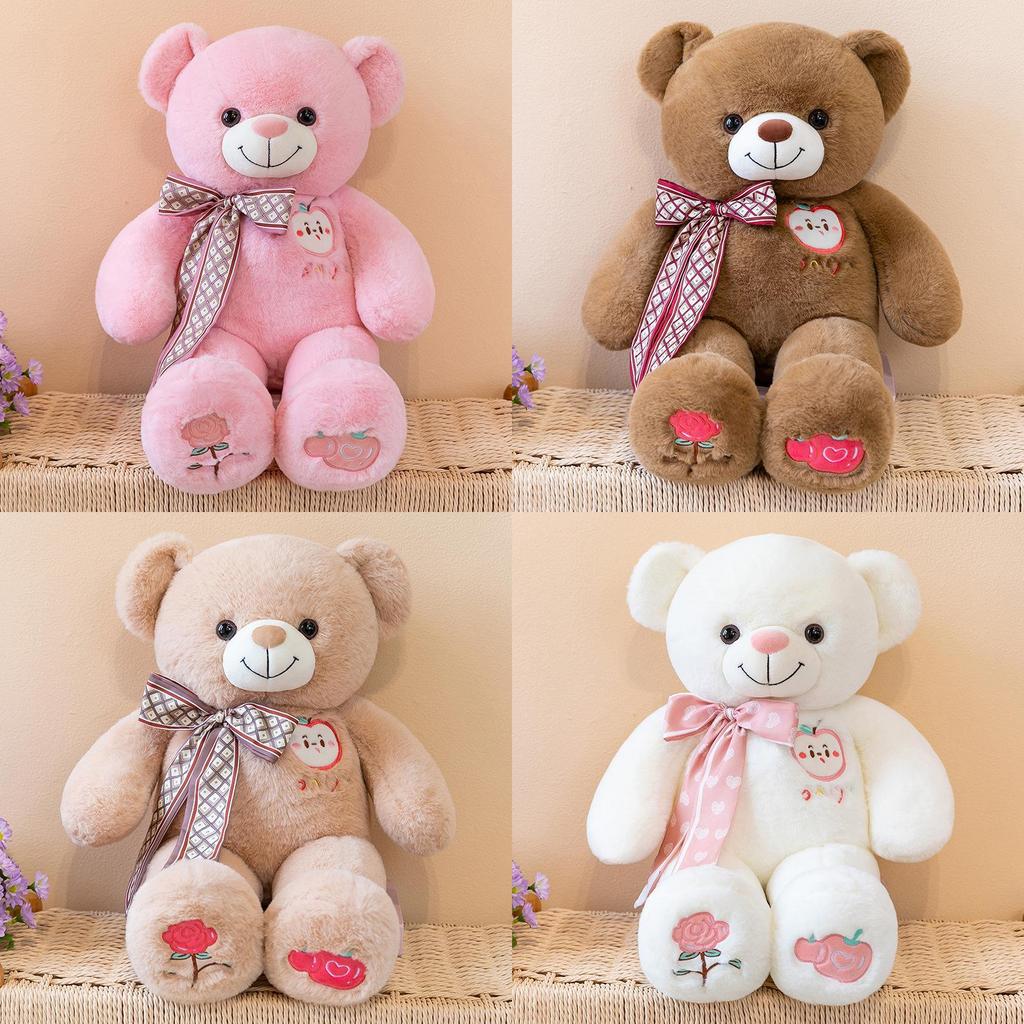 Cartoon Teddy Bear Plush With Fiber Cotton Filling And Unique Design For Love Gift