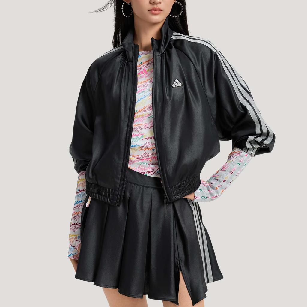adidas Women's DCE WV Satin Jacket Black KS0039