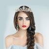 Elegant Baroque Rhinestone Tiara Crown Bridal Headwear Wedding Headdress for Women Premium Alloy Lightweight Hair Decor Party