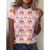 3D Printed Fashion Women's T-Shirt Summer Breathable Versatile
