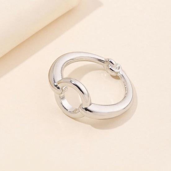Scarf Button Clip Triple-Ring Alloy Scarf Clip Adjustable Multi-Functional Clasp with Non-Slip Snag-Free