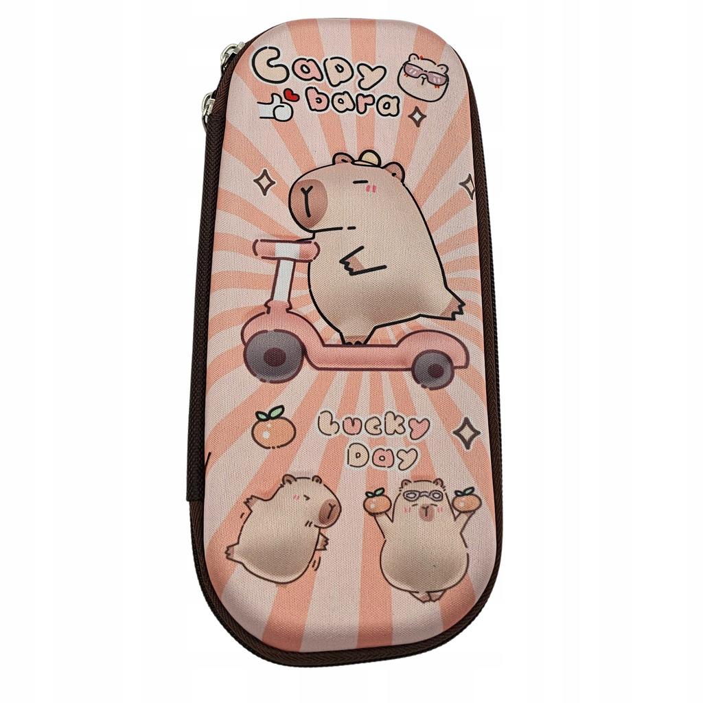 School Pencil Case Capybara Scooter For School Organizer For Supplies Crayons