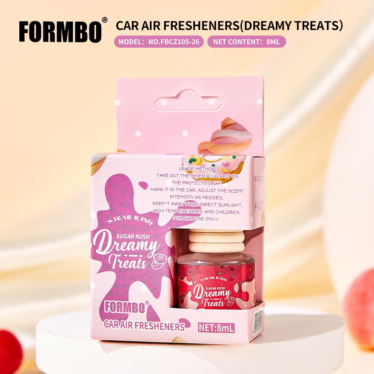 FORMBO Car Pendant Perfume, Glass Bottle, Reed Diffuser, Fresh Aroma 4
