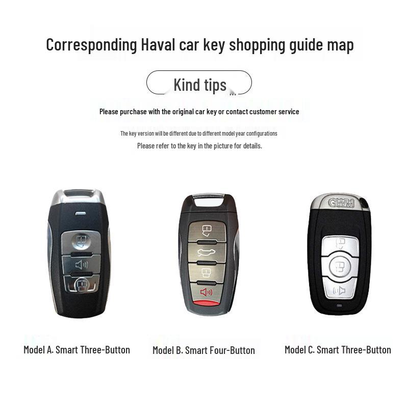 Haval H6 Key Case for M6, F7, Chitu, H2, Big Dog, H9, F5, Cool Dog Models - Third Generation.