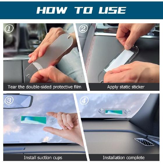 2PCS EZ Pass Holder, EZ Pass Strips With Adhesive And Strong Suction Cups, Toll Pass Windshield Mount Easy To Tall And Remove, Toll Pass Holder