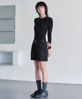 Deketeuumeon 2Pleats Shorts Dcwpt016Black