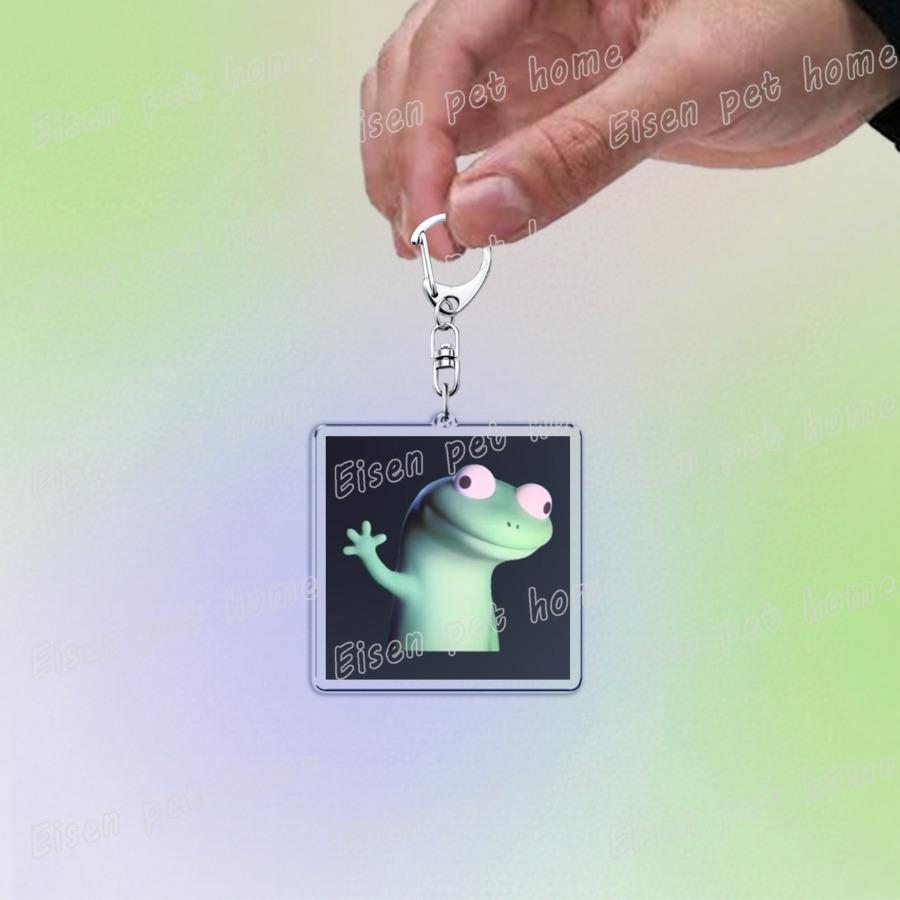 Funny Lizard Lizard Lizard Cute Keychain Llavero Accessories Bag Elio Meme Keychains Keyrings Jewelry Fans Gift