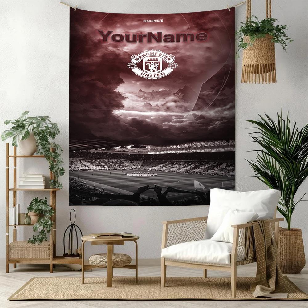 Manchester Custom Your Name Wall Decor Tapestry Art For Pet Memorial Birthdaywedding Party Backdrop Family Gift