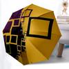 1PC Geometric Shapes Automatic Open/close Umbrella with 8-Rib Structure for Women/Men, All-Season Use - Fashion Lovers Yy250919043