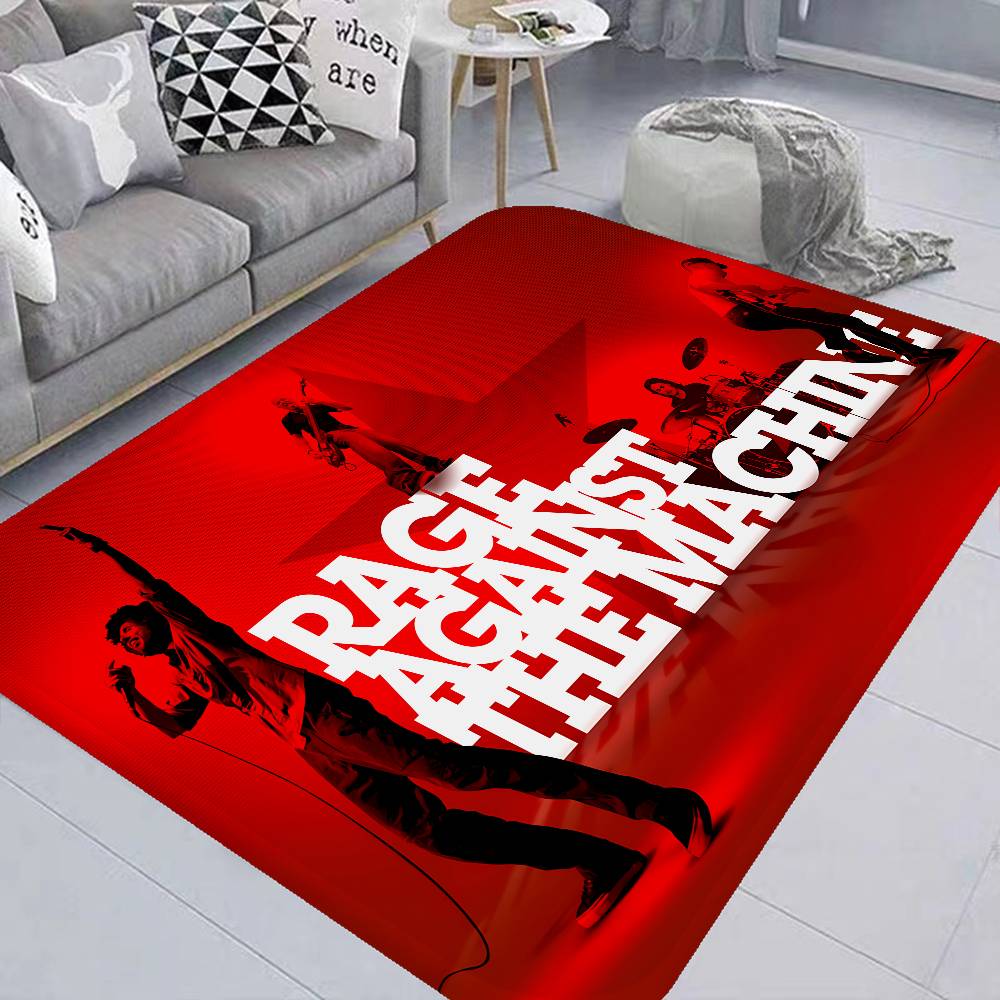 Rock Band Rage Against The Machine Room Mats Retro Multiple Choice Living Room Kitchen Rug Non-Slip Welcome Rug