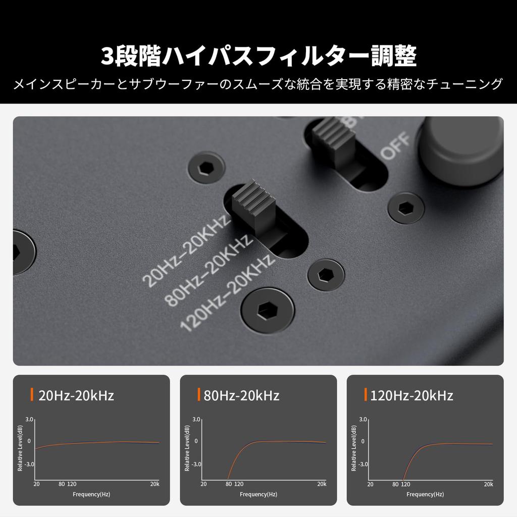 Fosi Audio ZP3 Balanced Preamplifier with 2 RCA Inputs and 1 XLR Input, RCA/XLR Output, Subwoofer Output, for 2-Channel Stereo and 2.1 Systems, Home A