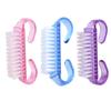 1/3Pcs Acrylic Nail Brush Color Nail Art Manicure Pedicure Soft Remove Dust Plastic Cleaning Nail Brushes File Tools Set