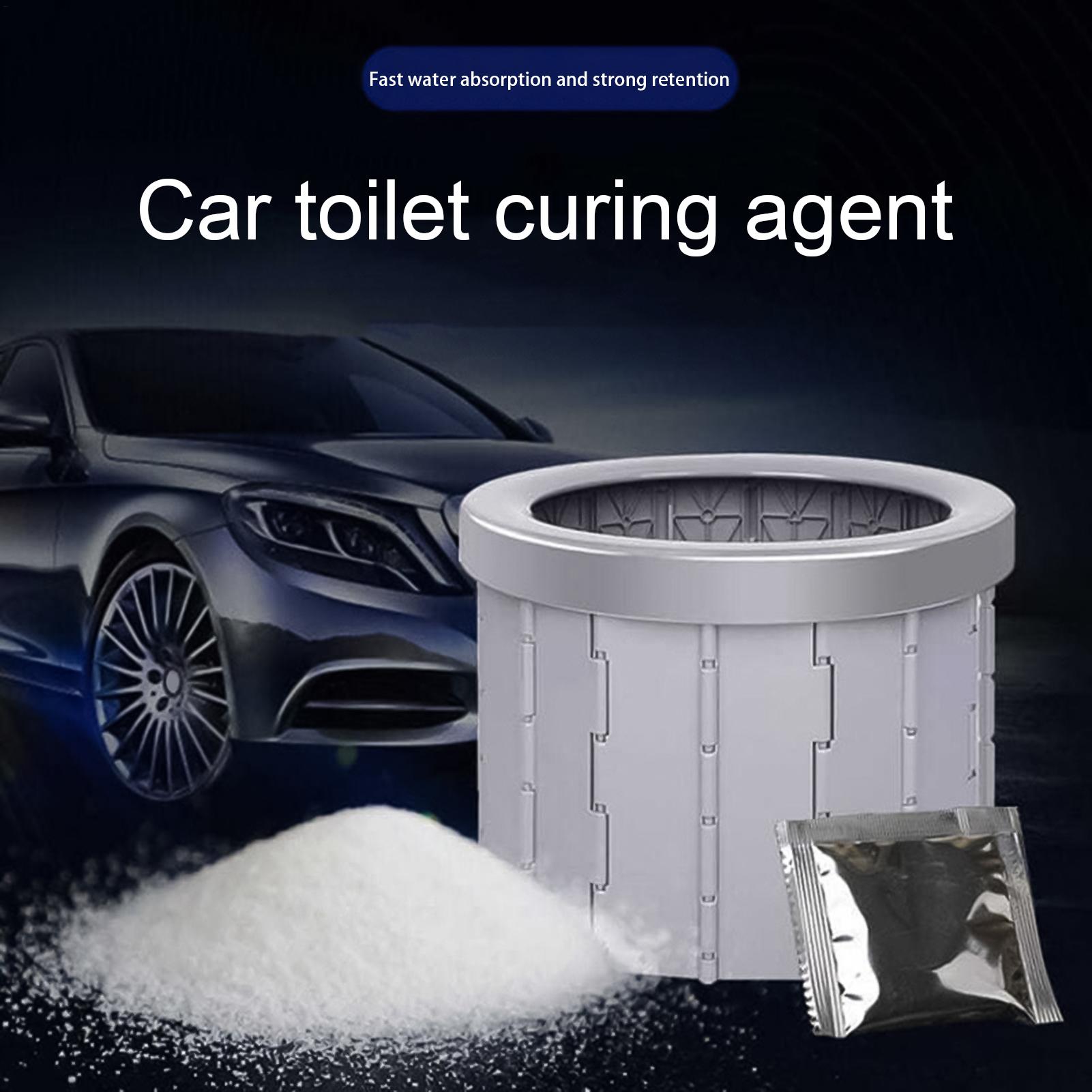 100pcs Urine Absorbent Powder Strong Water Absorption Poo Urine Powder Travel Fishing Camping Toilet Gel for Outdoor Emergency