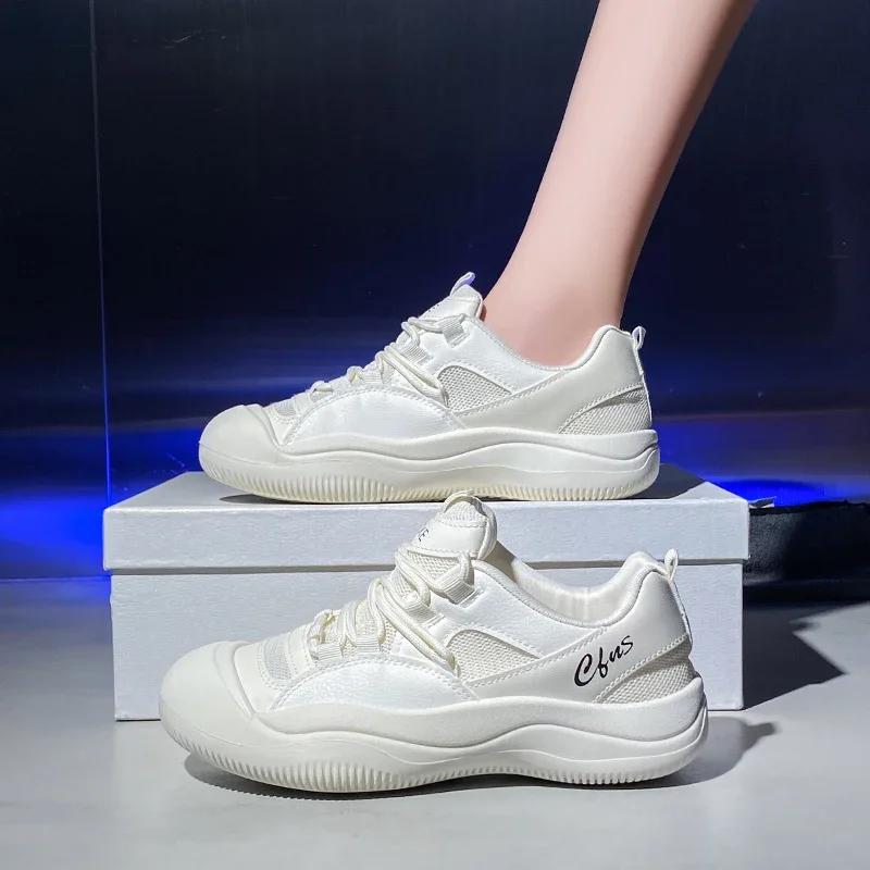 

Осень 2025 Новые Корейские Холщовые Туфли для Женщин, Дышащие и Повседневные, Уличная Фотография Интернет-Знаменитостей, Белые Туфли туфли 35 бежевый