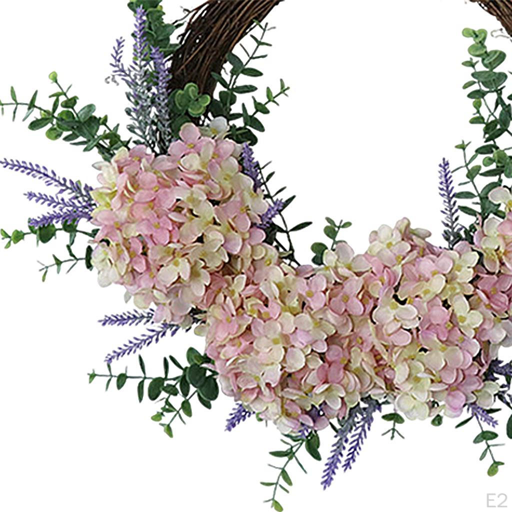 Artificial Front Door Eucalyptus Flower Wreath Spring Wedding Party Decor