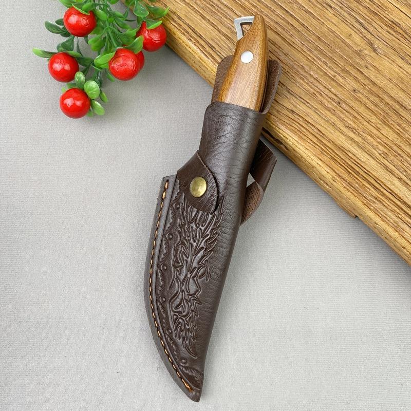 Handmade Forged Boning Knife Stainless Steel Kitchen Knife Meat Butcher Cleaver Slaughter Chef Cooking Knife With Cover