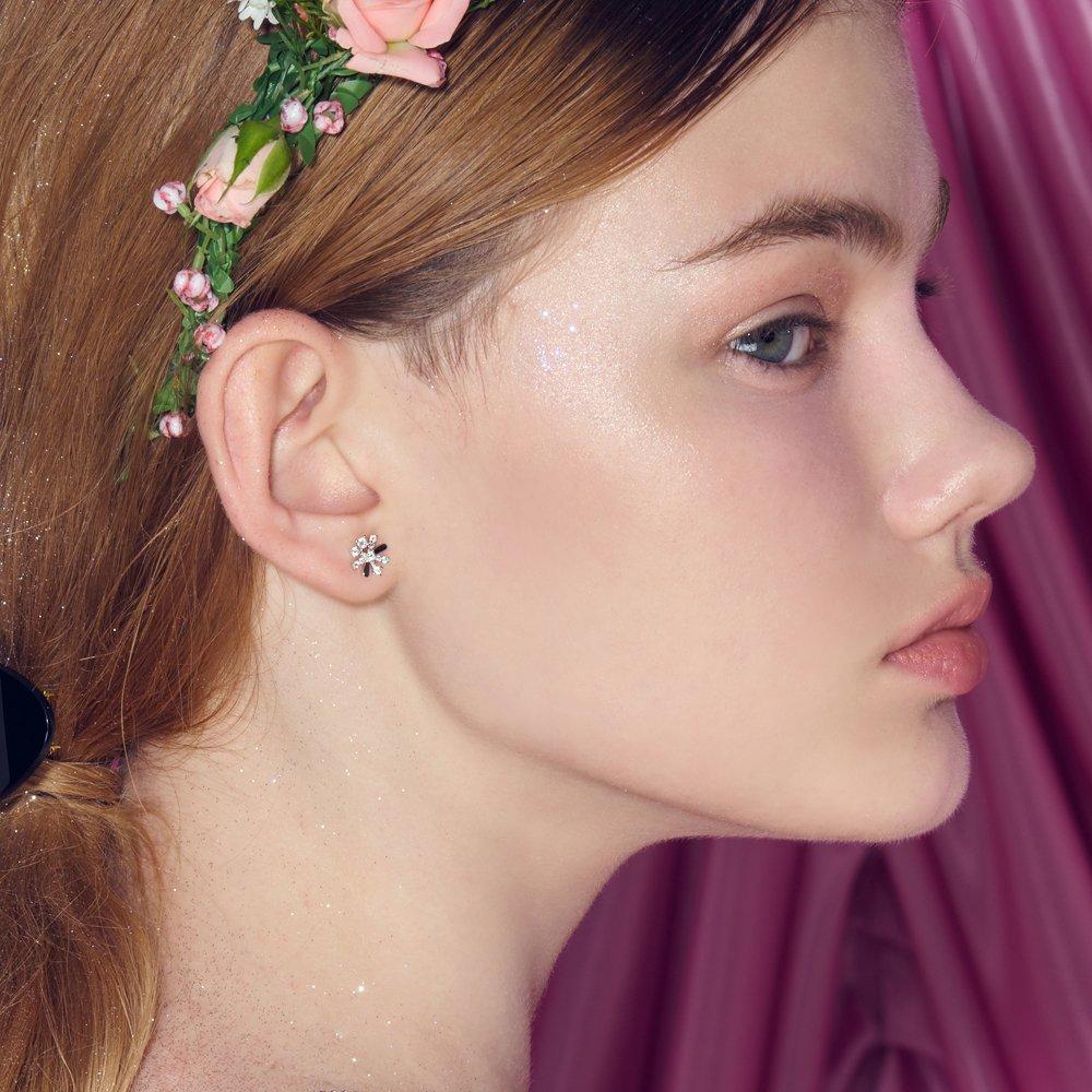 [Rosemont] Silver Earrings Fanfare Ra24D19J