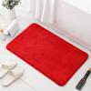 Non Slip Bath Mat Water Absorbent Soft Microfiber Shaggy Mat Thick Plush Bathroom Rug for Home or Hotel Machine Washable
