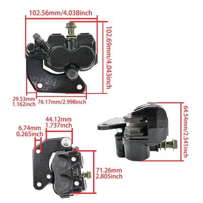 LINGQI RACING Front Brake Pump Caliper Assembly Disc Brake Upper For Pit Dirt Bike Scooters Motocross Off Road Accessories