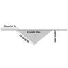 Embroidered Lace Triangle Headscarf White Hollow-out Hair Scarf Wraps Pastoral Style Woven Floral Hair Band Hair Accessories