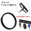 [AutCreation] titanium key holder ring key ring lightweight key ring Outer circumference 10mm/15mm/20mm/25mm/30mm black (10mm)