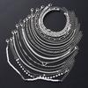 Set da 18 Pezzi Braccialetti Nodo in Cristallo Colore Argento per Donne Vintage Cuore Perla Sintetica Intrecciato Serpente Braccialetti Gioielli