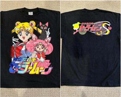 Sailor Moon Vintage Japanese Anime Double Sided T Shirt S-5XL