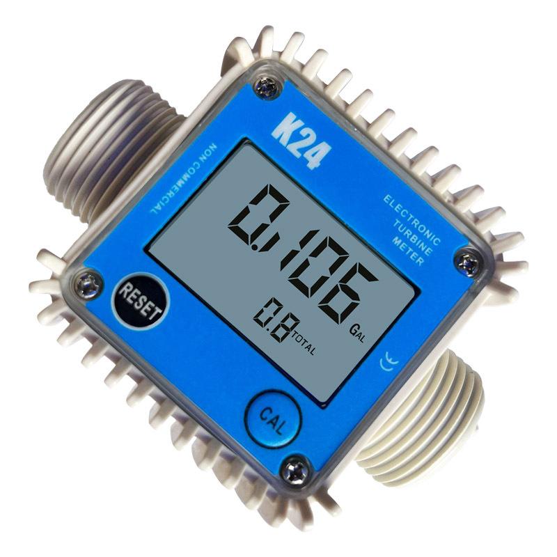 K24 Turbine Flow Meter Electronic Digital Display Liquid Gear Metering Meters