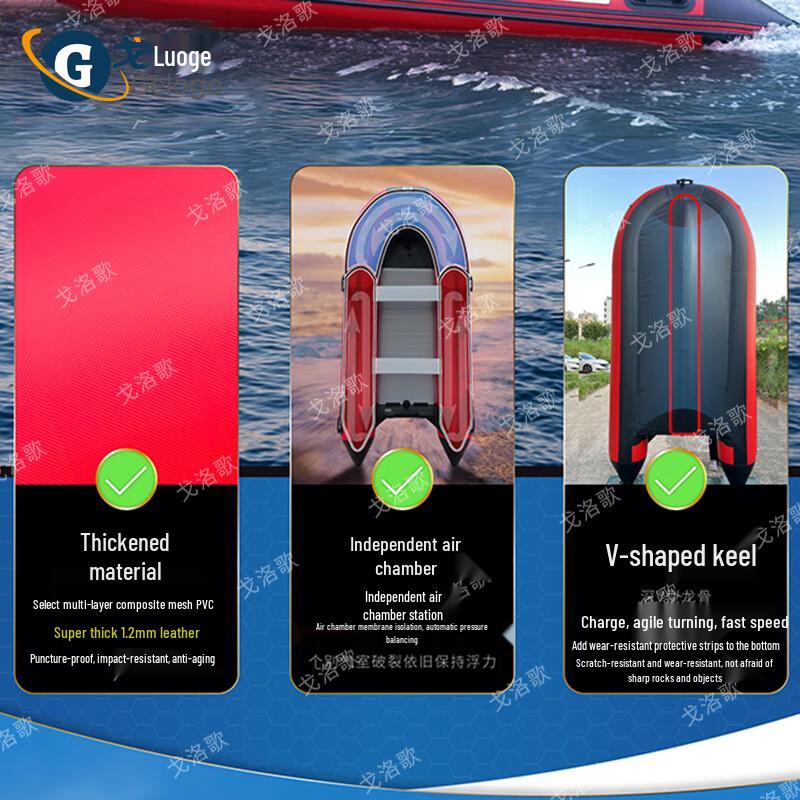 Geluoge Aluminum Alloy Inflatable Dinghy