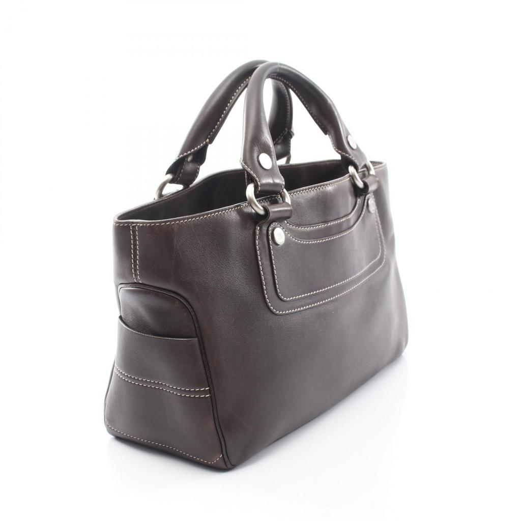Used CELINE Boogie bag Handbag 134023 leather Brown Used Women