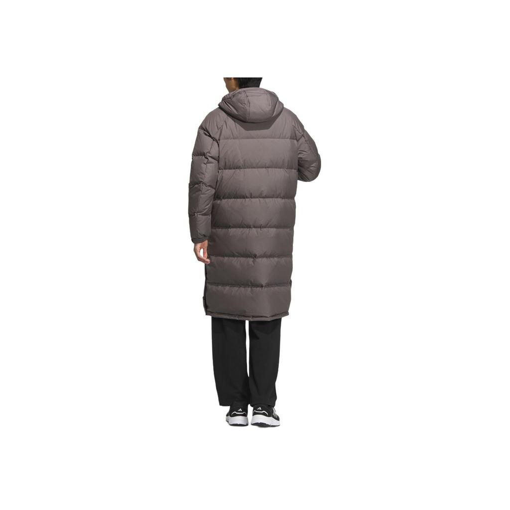 Adidas Lang Dun Komfortabel Lang Varm Allsidig Dunjakke Unisex Yttertøy Kullgrå JW6741