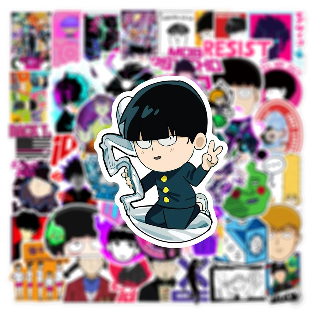 10/30/50pcs Japanese Anime Mob Psycho 100 Stickers Cartoon Kageyama Shigeo Decals DIY Skateboard Phone Luggage Sticker Toy Gift