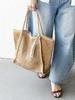 Ships Any Tassel Openwork Paper Tote Bag 720030110, Camel, One Size