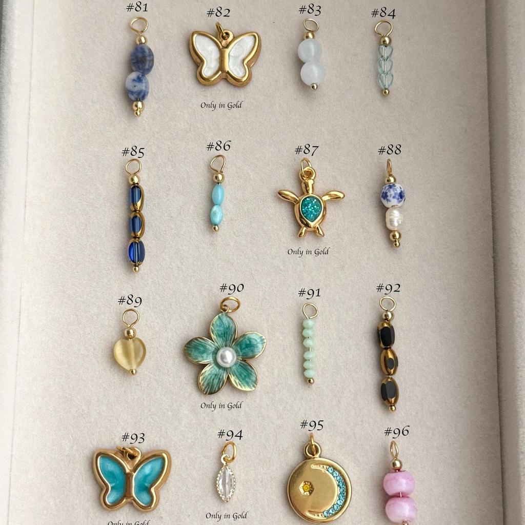 18K Gold Edelstahl Grenzüberschreitendes Anhänger: DIY-Serie nach Maß für Frauen