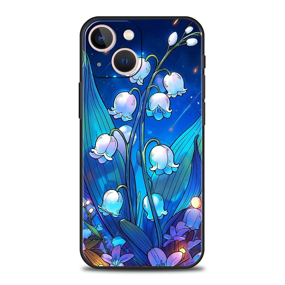 Lily Of The Valley Clear Floral Phone Case Cover for iPhone 17 16 15 14 13 12 Pro Max 11 Pro Max 17 AIR Plus Soft TPU Shell Bags
