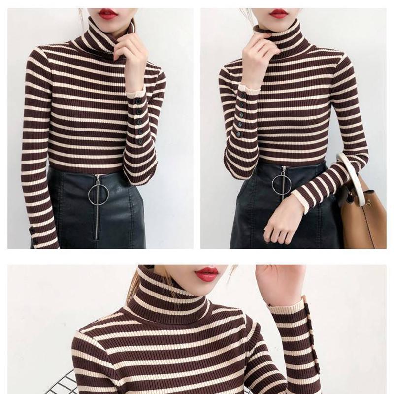 tight striped sweater