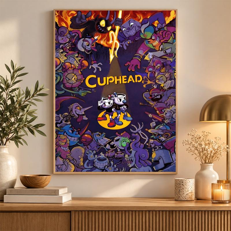 Cuphead Diamond Painting Kit 5D Full Drill DIY Diamond Mosaic Wall Art Home Decor