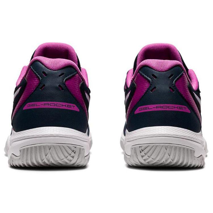 Asics Gel Rocket 10 French Blue Purple Women Sneakers White 1072A056-400