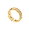 New Gold Square Rhinestone Ring: Luxurious & Unique Women's Hand Jewelry with a Distinct Design