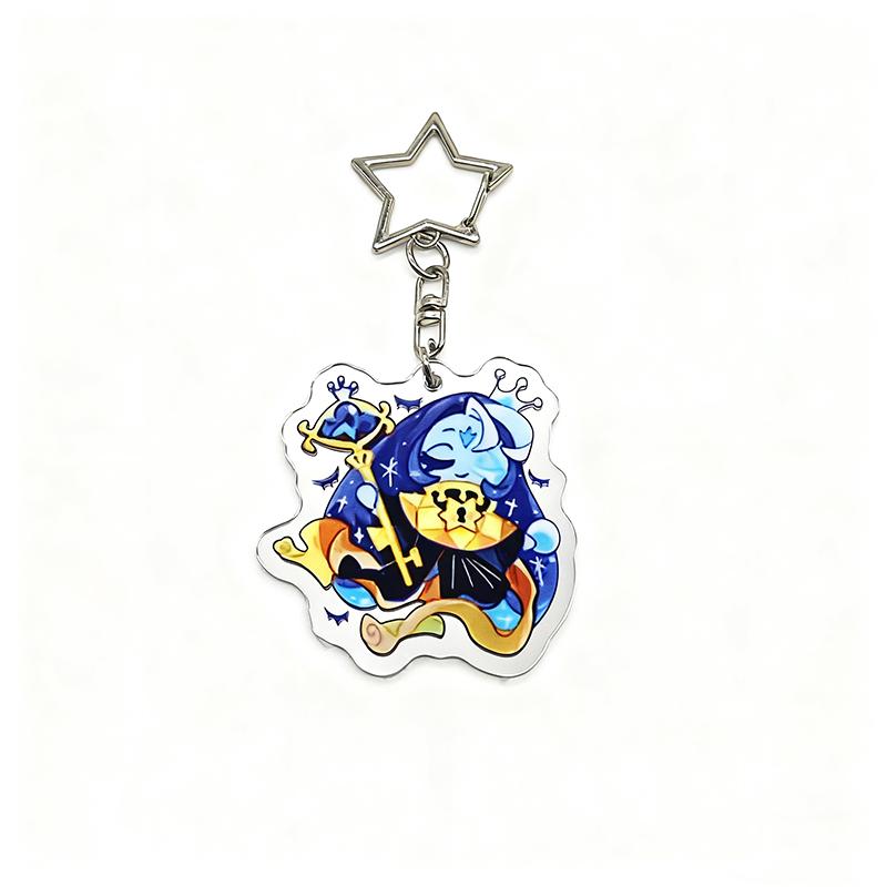 

Game Cookie Run: Kingdom Cosplay Keychain Acrylic Pendant Key Chain Keyring Kawaii Ornament Bag Accessories Gift