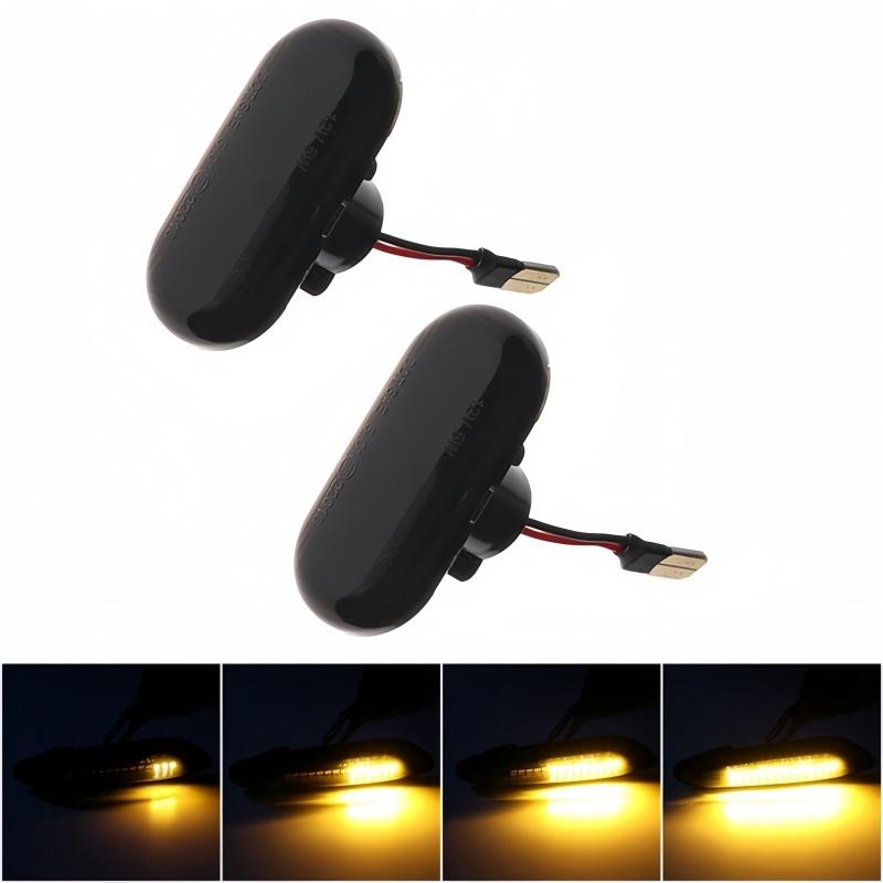 2X Led Dynamic Turn Signal Lights Side Marker for Renault Clio Trafic Kangoo Twigo Dacia Logan Duster Nissan Interstar Primastar