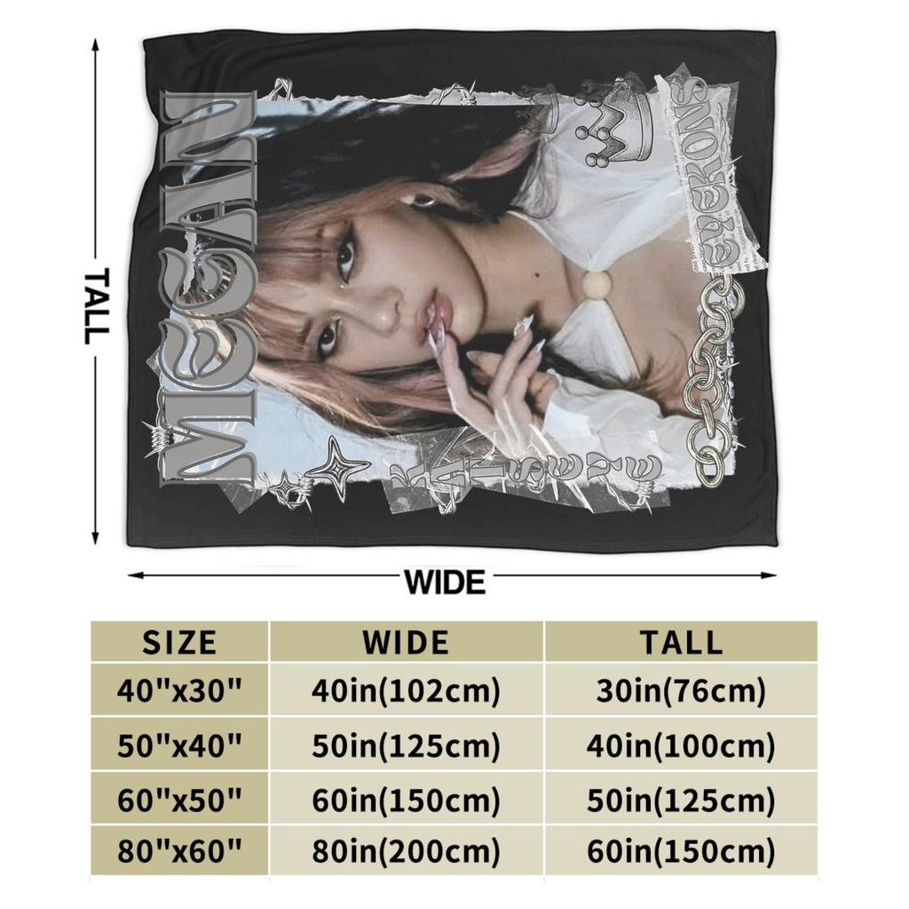 KATSEYE Megan Kpop Y2K Group Blankets Flannel Spring Autumn Breathable Lightweight Throw Blanket for Bed Couch Plush Thin Quilt