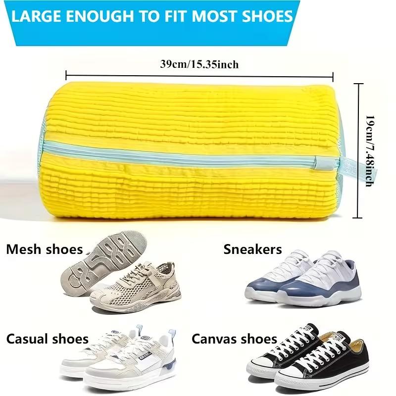 Shoe Washing Machine Bag Laundry Sneaker Wash Bag with Zipper, Protective Mesh Bag for Washing Shoes and Sneakers